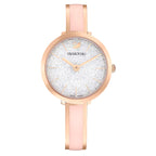 Swarovski Attract Metal Bracelet Silver Dial Rose Gold Tone Women's Watch 5642221
