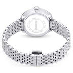 Swarovski Octea Chrono Faceted Crystal Bezel Silver Dial Silver Steel Women's Watch 5673022