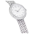 Swarovski Octea Chrono Faceted Crystal Bezel Silver Dial Silver Steel Women's Watch 5673022