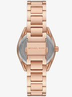 Michael Kors Janelle Rose Gold-Tone and Mulberry Women's Watch - MK7382