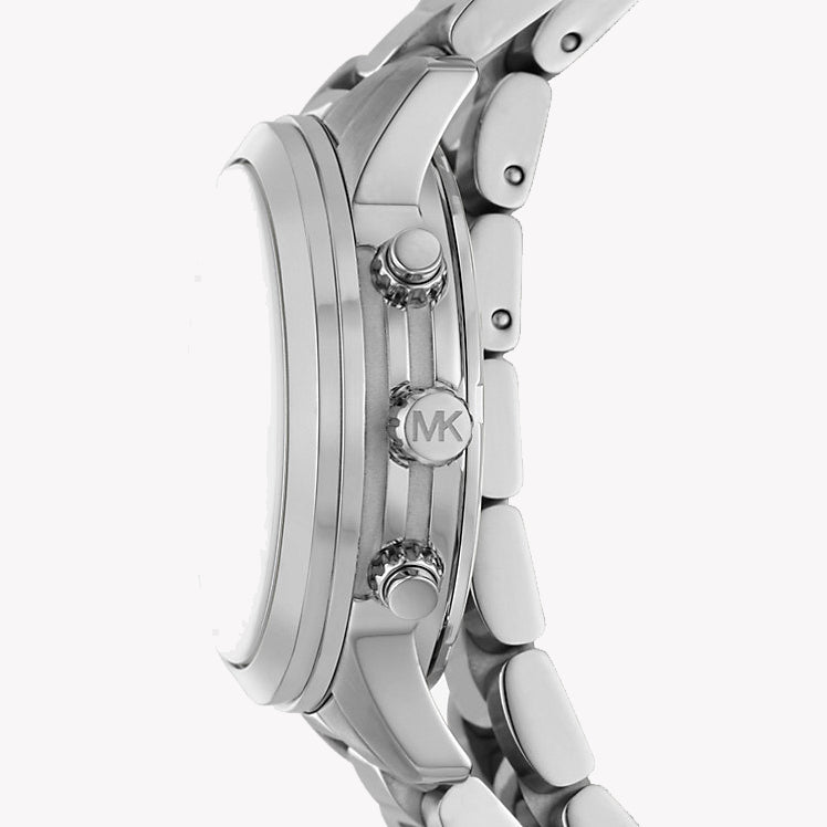 Michael Kors Runway Chronograph Silver Wrap Women's Watch - MK7454 Secundaire afbeelding