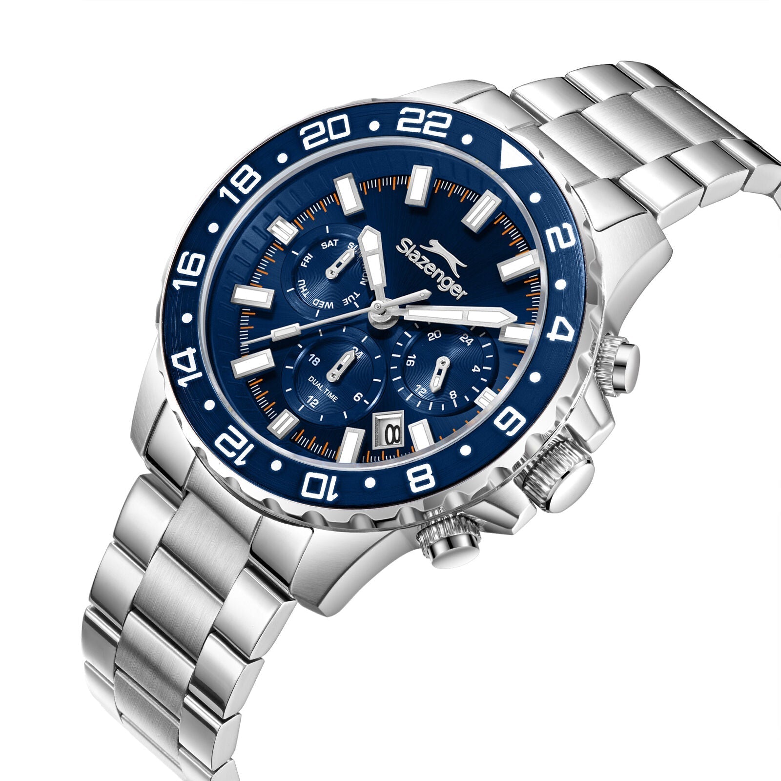 Slazenger Multifunction Blue Dial Silver Watch - SL.09.2552.2.02 Secondary image