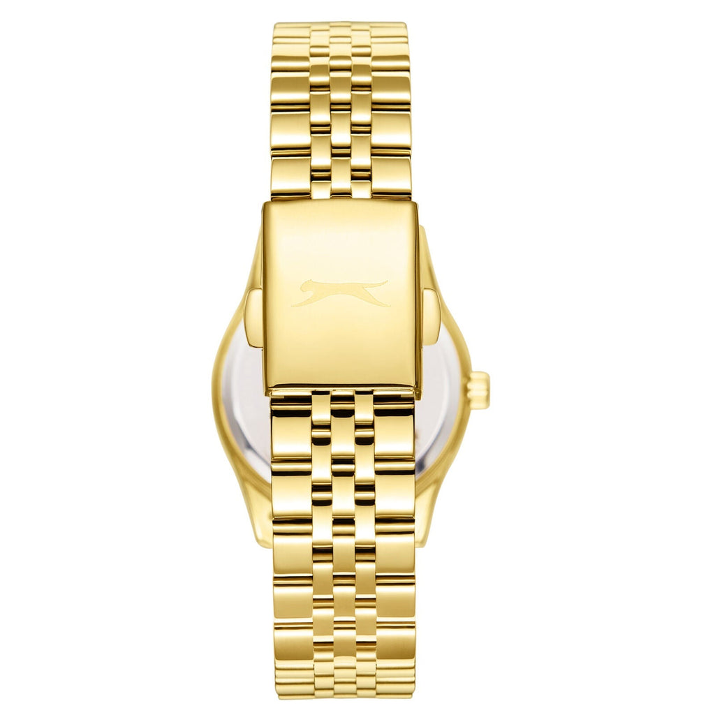Slazenger Classic Fashion Silver Dial Gold Watch - SL.09.2596.3.130