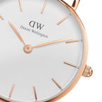Daniel Wellington Petite St. Mawes 32mm White Dial Genuine Leather Women's Watch - DW00100175