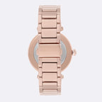 Michael Kors Parker Pavé Logo Dial Rose Gold Women's Watch - MK6660