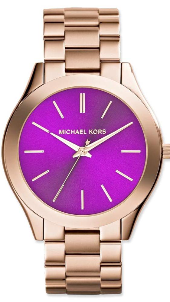 Michael Kors Slim Runway dameshorloge in roségoudkleur - MK3293 Hoofdafbeelding
