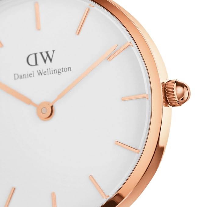 Daniel Wellington Petite St. Mawes 32mm White Dial Genuine Leather Women's Watch - DW00100175