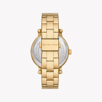Michael Kors Slim Runway 36mm Blue Dial Gold-Tone Women's Watch MKO1048