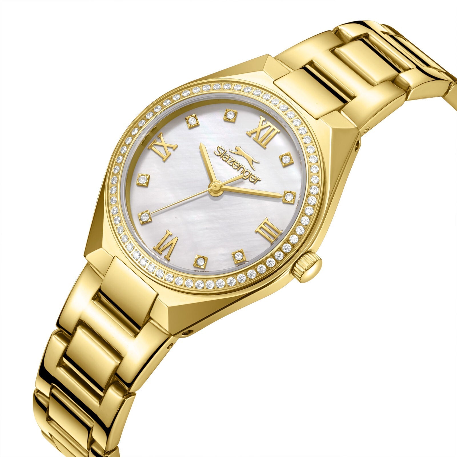 Slazenger Crystals White Dial Gold Watch - SL.09.2590.3.120 Secondary image