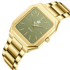Beverly Hills Polo Club Slim Tech 5 Green Dial Gold Watch BP3864X.170