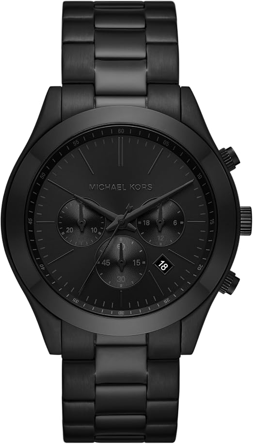 Michael Kors 44mm Black Dial Stainless Steel Men's Watch MK8919