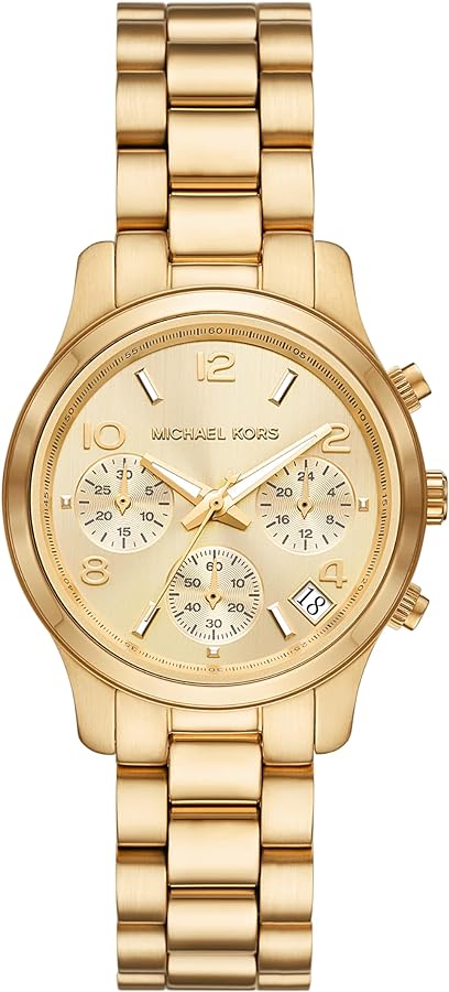 Michael Kors Mini Runway Chronograaf Dameshorloge Goud - MK7326 Hoofdafbeelding