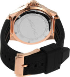 Michael Kors Everest Rose gold pavé dial Black Silicone Women's Watch - MK7358