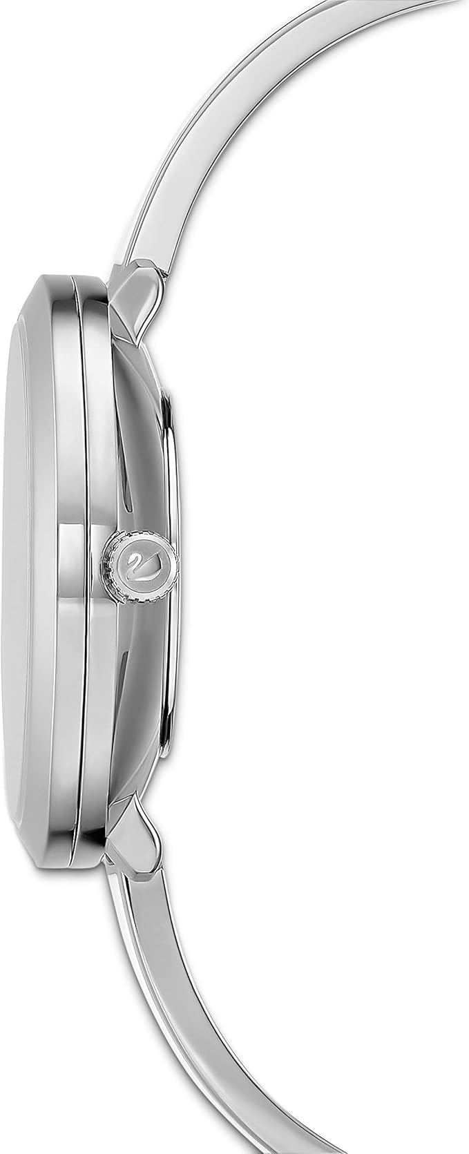 Swarovski High Tone Crystal Pave Bezel Silver Dial Silver Steel Women's Watch 5580537 Secondary image