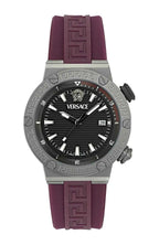 Versace Greca Logo Diver Swiss Movt Black Dial Watch - VE8G00224