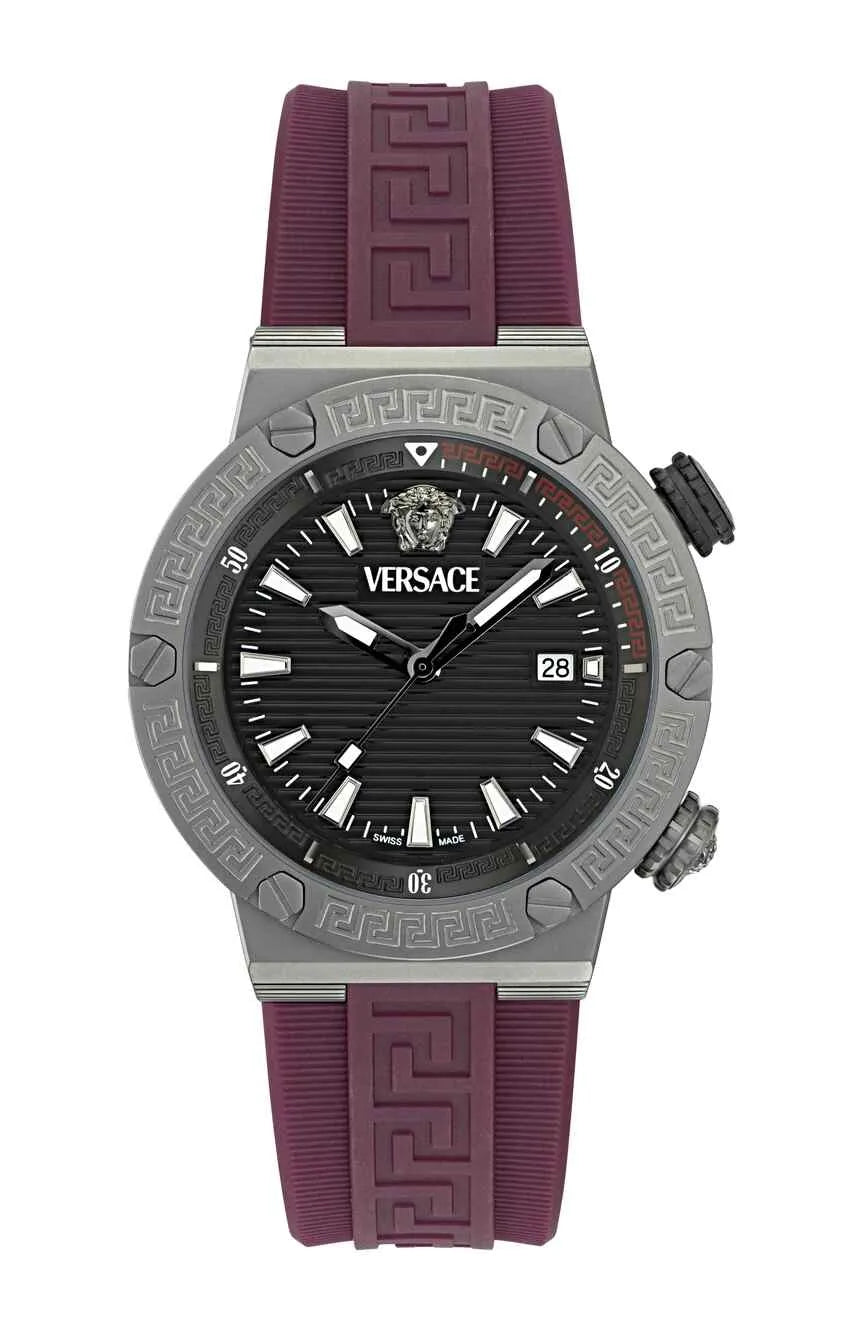 Versace Greca Logo Diver Swiss Movt Black Dial Watch - VE8G00224 Hoofdafbeelding