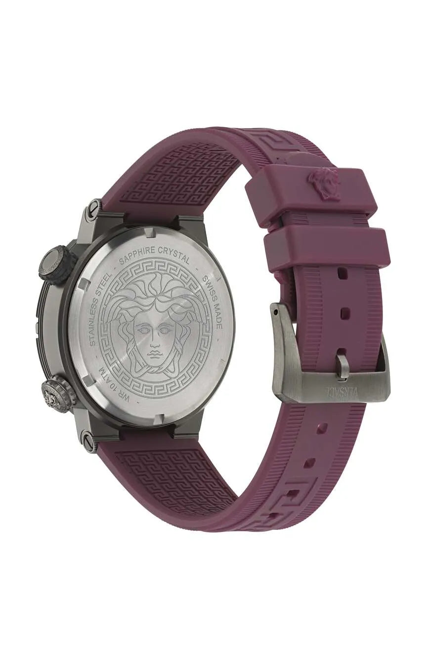 Versace Greca Logo Diver Swiss Movt Black Dial Watch - VE8G00224 Secundaire afbeelding