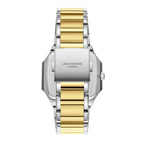 Lee Cooper Maxime Square Case Silver Dial Two Tone Watch - LC08269.230