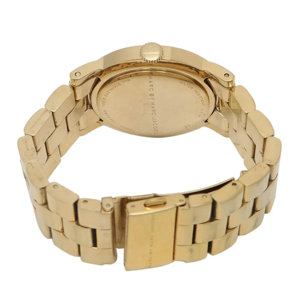 Marc By Marc Jacobs Amy Blue Gold Tone Watch MBM3301 Secondary image