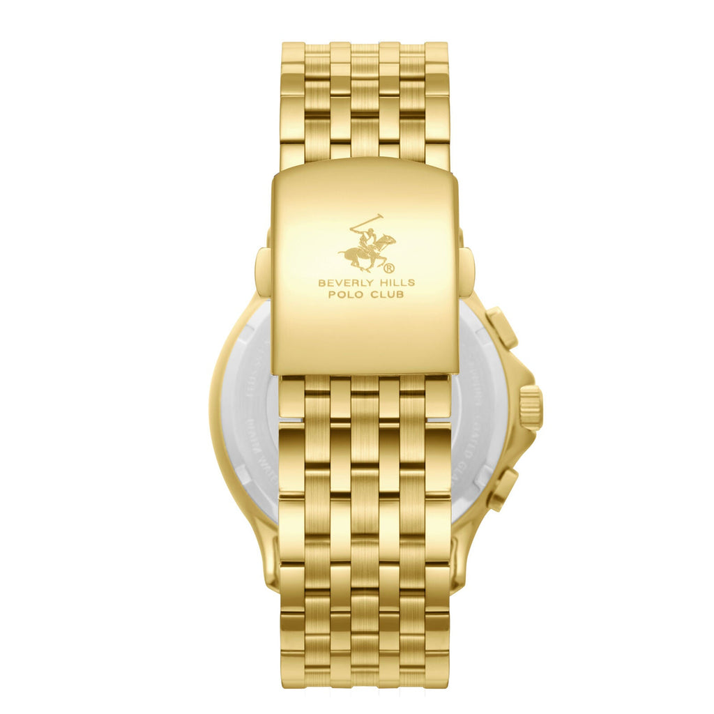 Beverly Hills Polo Club Dual Time Green Dial Gold Watch BP3852X.170