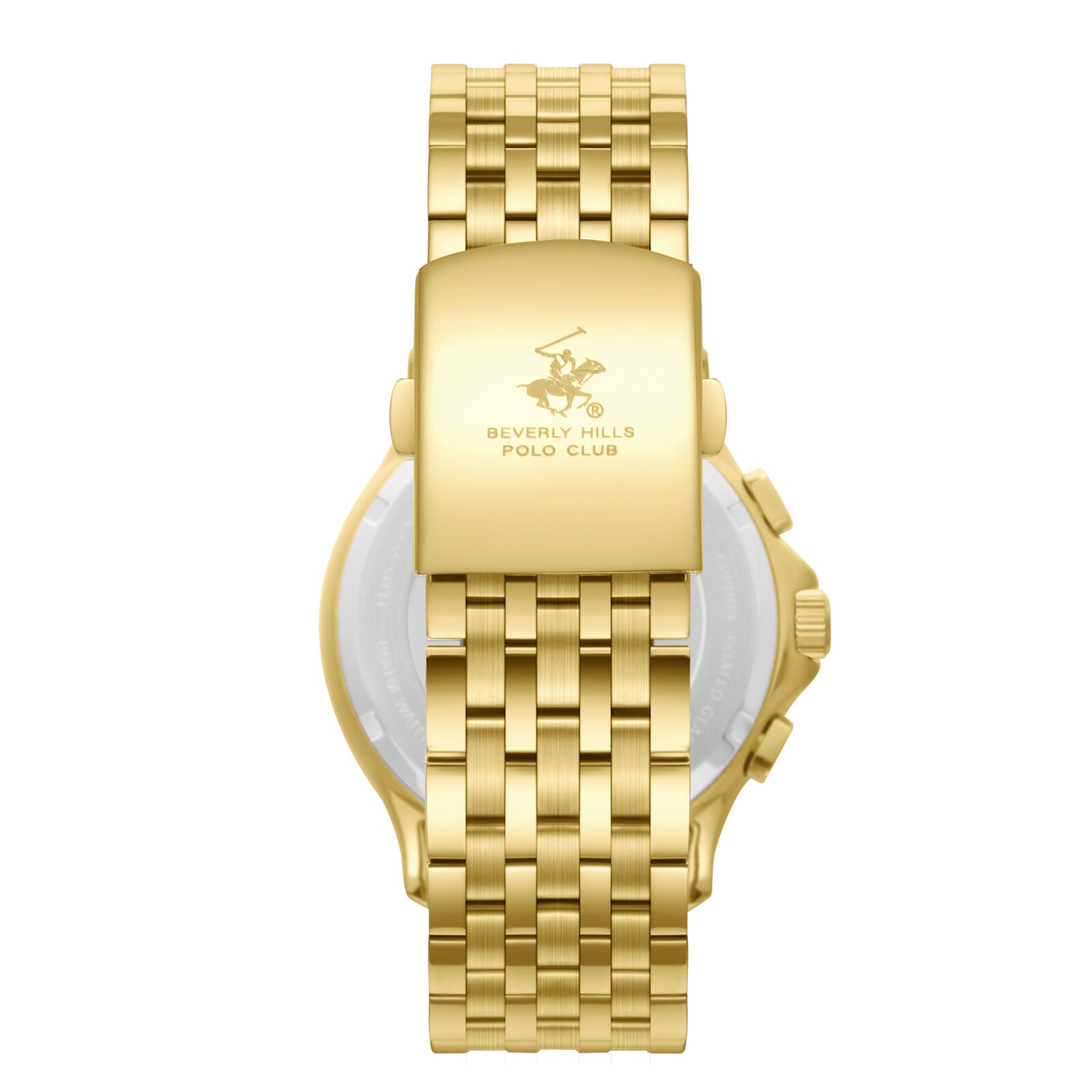 Beverly Hills Polo Club Dual Time Green Dial Gold Watch BP3852X.170