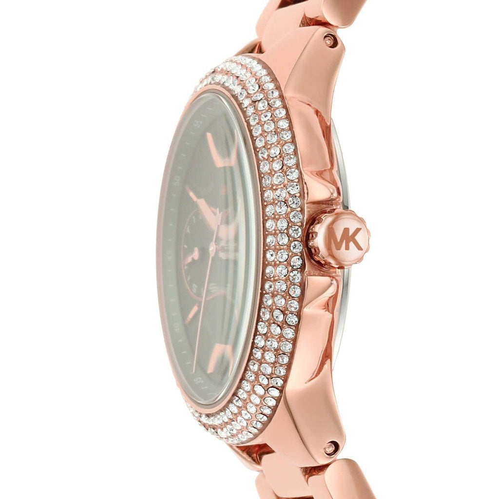 Michael Kors Camille Multifunctioneel Dameshorloge met Donkergrijze Wijzerplaat en Roségouden Achterkant - MK6983 Secundaire afbeelding