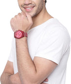 Michael Kors Lexington Chronograph All Red Men's Watch - MK8814