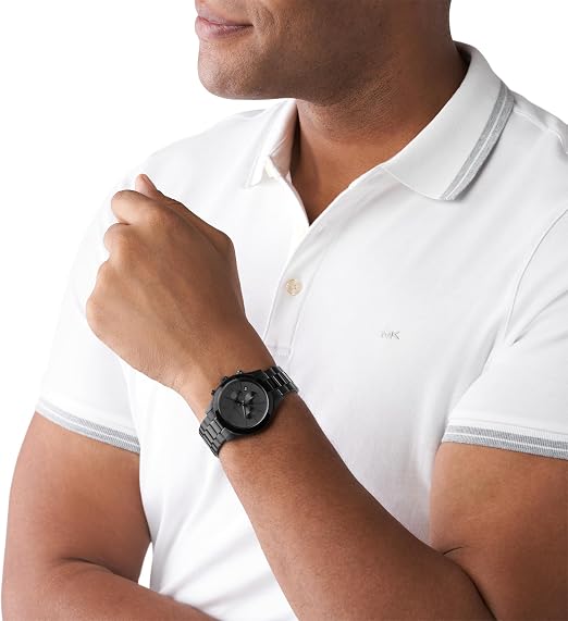 Michael Kors 44mm Black Dial Stainless Steel Men's Watch MK8919