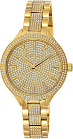 Michael Kors Slim Runway Pavé Gold-Tone Women's Watch - MK3632