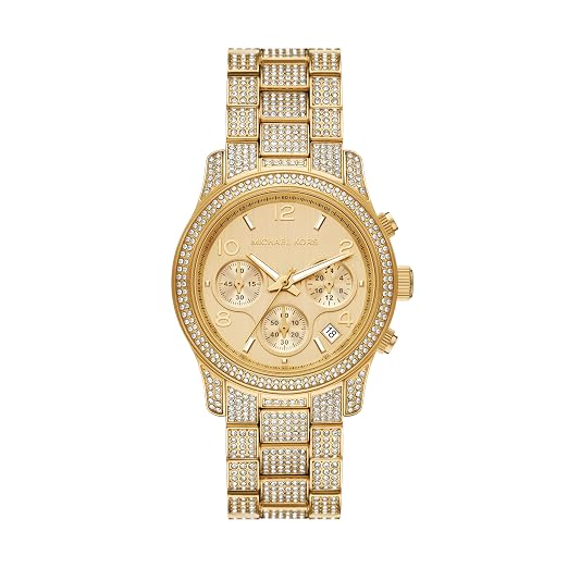 Michael Kors Runway 38mm Gold Dial Gold-Tone Unisex Watch MK7435