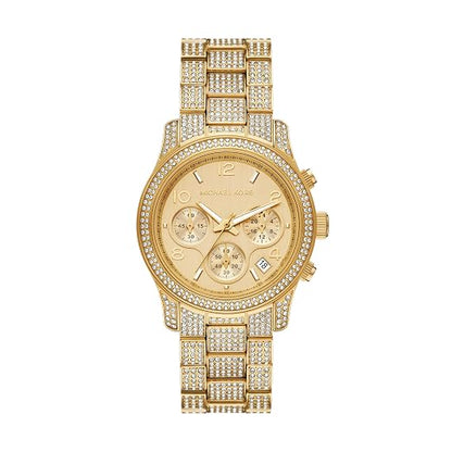 Michael Kors Runway 38mm Gold Dial Gold-Tone Unisex Watch MK7435