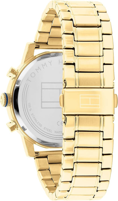 Tommy Hilfiger Sullivan 44mm Navy Dial Gold-Tone Men's Watch 1791880