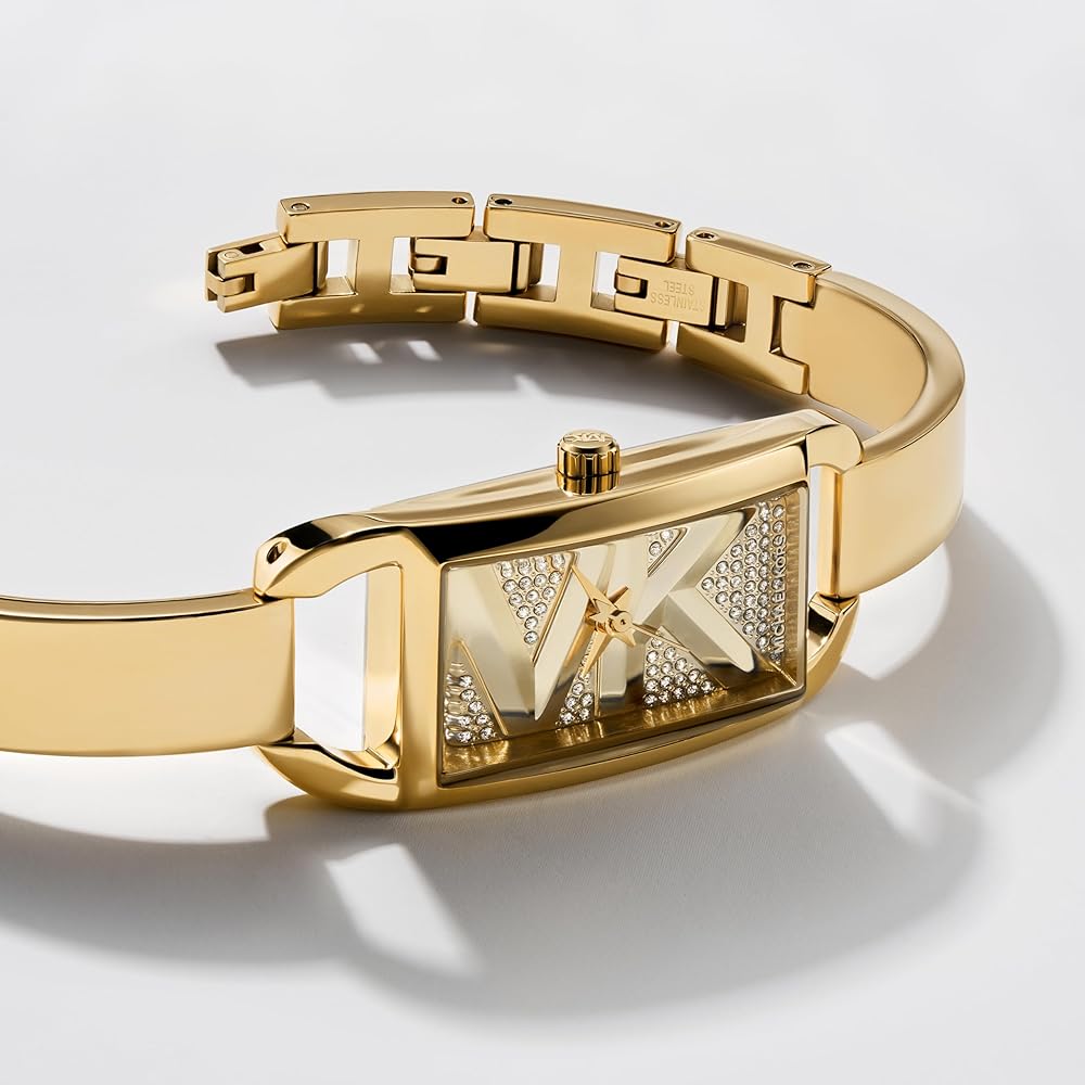 Michael Kors Empire Pavé gouden armband dameshorloge - MK4840 Secundaire afbeelding