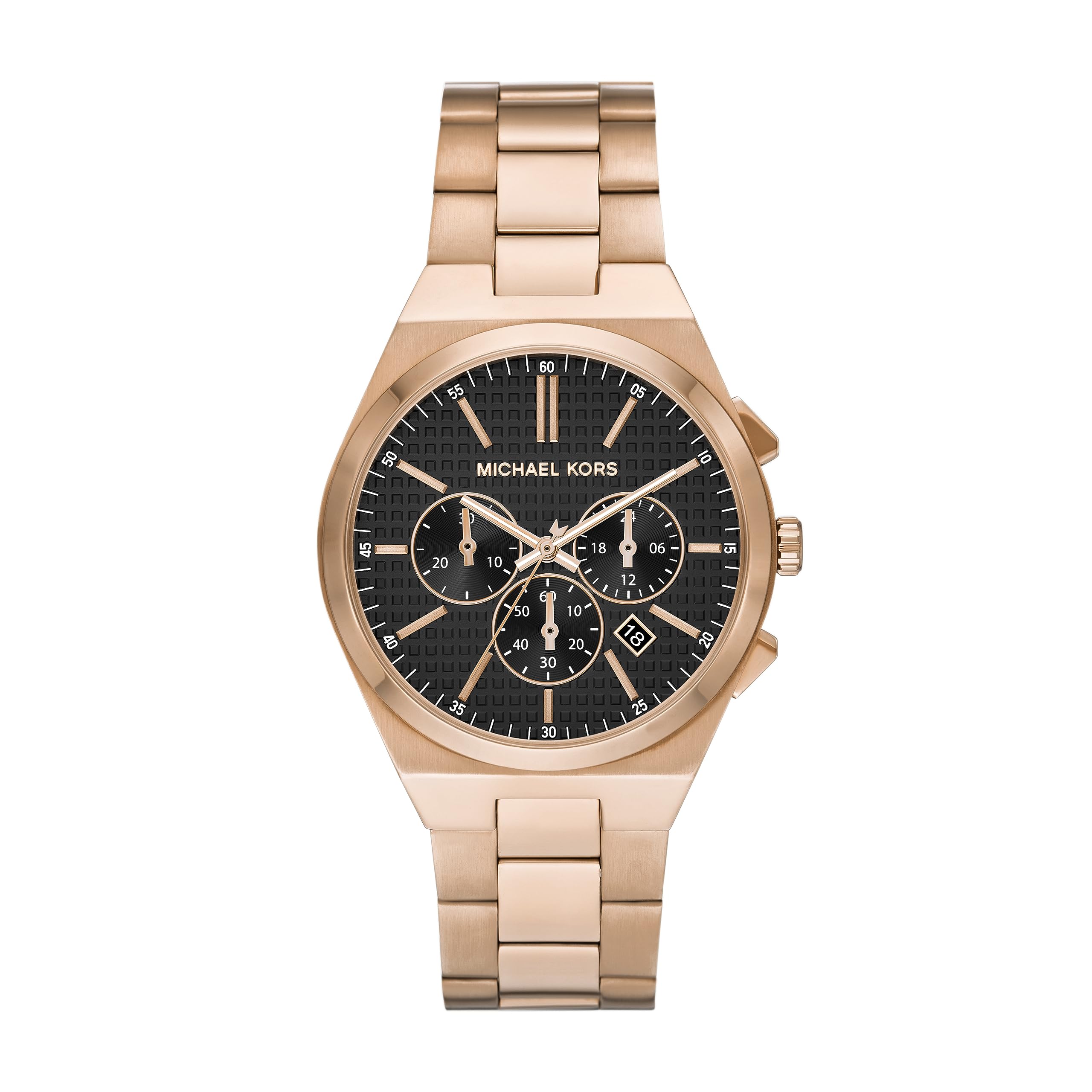 Michael Kors Oversized Lennox Chronograph Rose Gold-Tone Men's Watch - MK9119 Main image