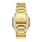 Lee Cooper Maxime Square Case Brown Dial Gold Watch - LC08269.140