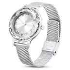 Swarovski Octea Nova Sapphire Glass Bezel Silver Dial Silver Steel Women's Watch 5650039