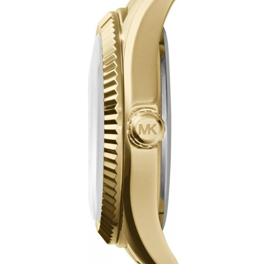 Michael Kors Mini Lexington Dameshorloge met roze wijzerplaat en goudkleurige afwerking - MK3270 Secundaire afbeelding