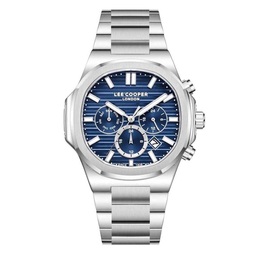 Lee Cooper Gauthier Multifuntion Blue Dial Silver Watch - LC08272.390