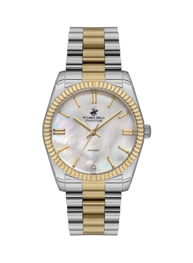 Beverly Hills Polo Club Two-Tone Mother Pearl Diamond Watch BP3172C.220 Main image