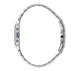 Beverly Hills Polo Club Roman Numeral Blue Dial Square Silver Watch BP3755C.370