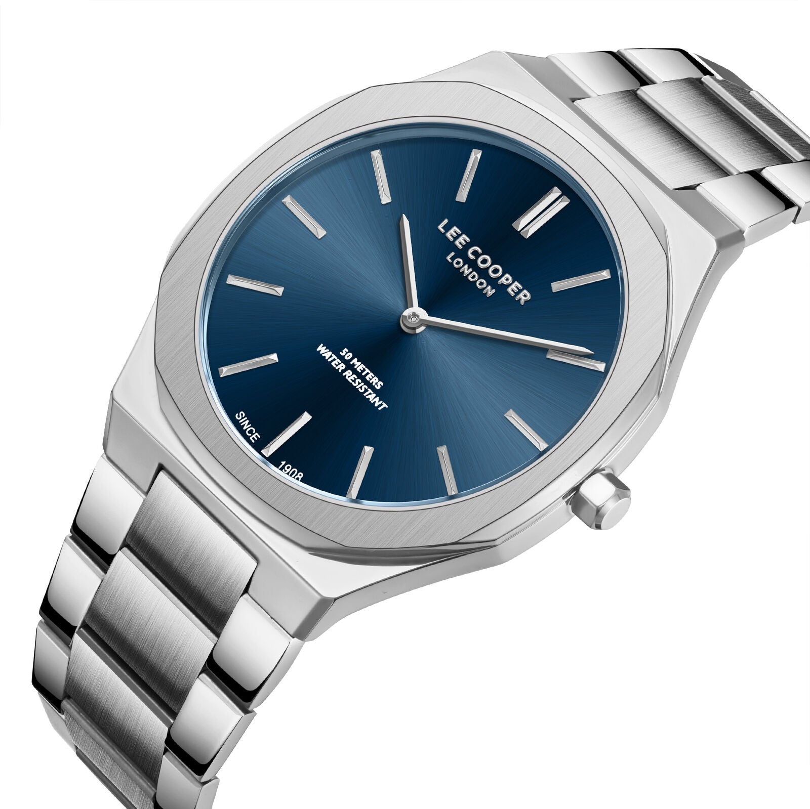 Lee Cooper Classic Blue Dial Silver Watch - LC08275.390 Secondary image