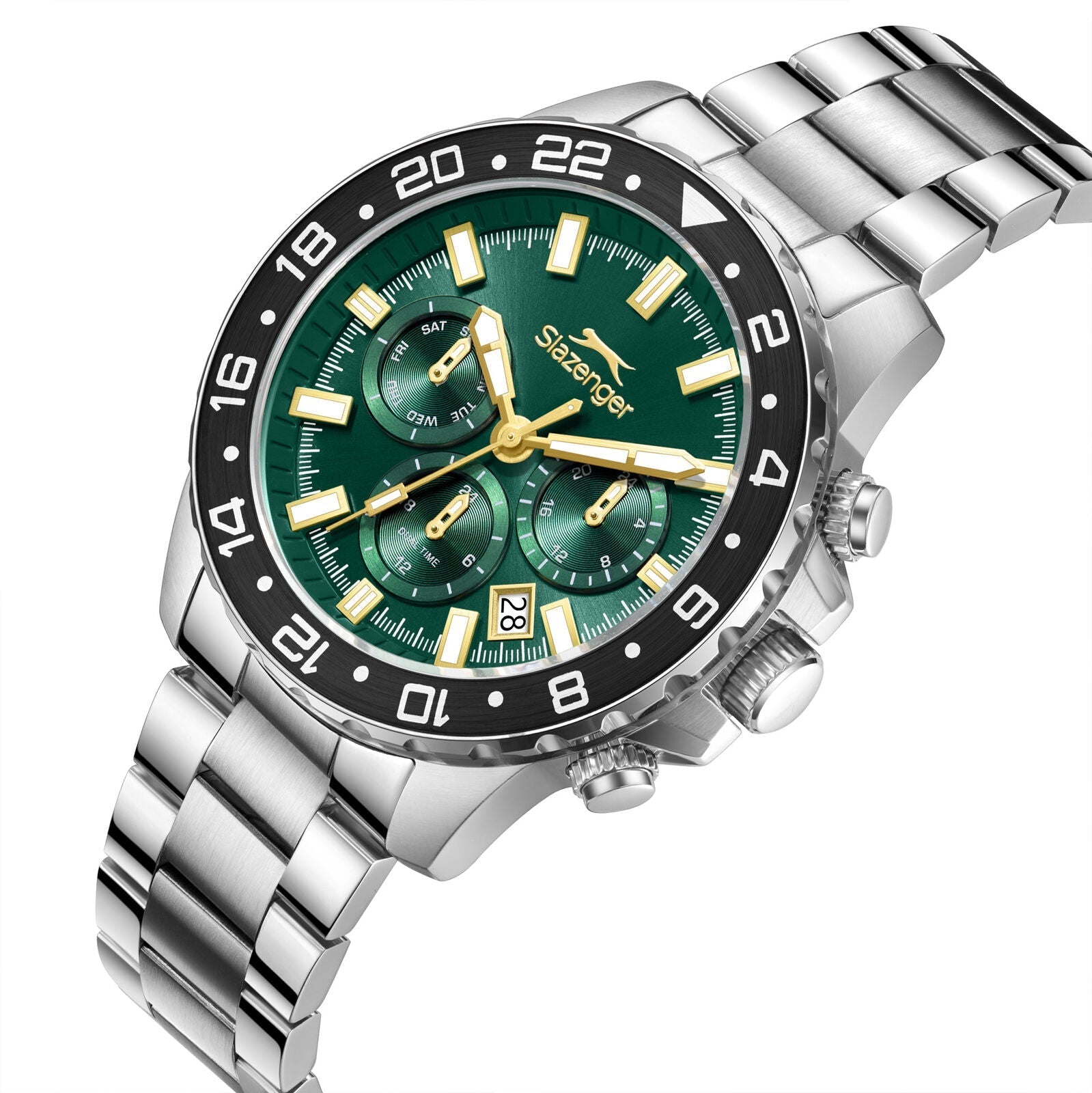 Slazenger Multifunction Green Dial Silver Watch - SL.09.2552.2.04 Secondary image