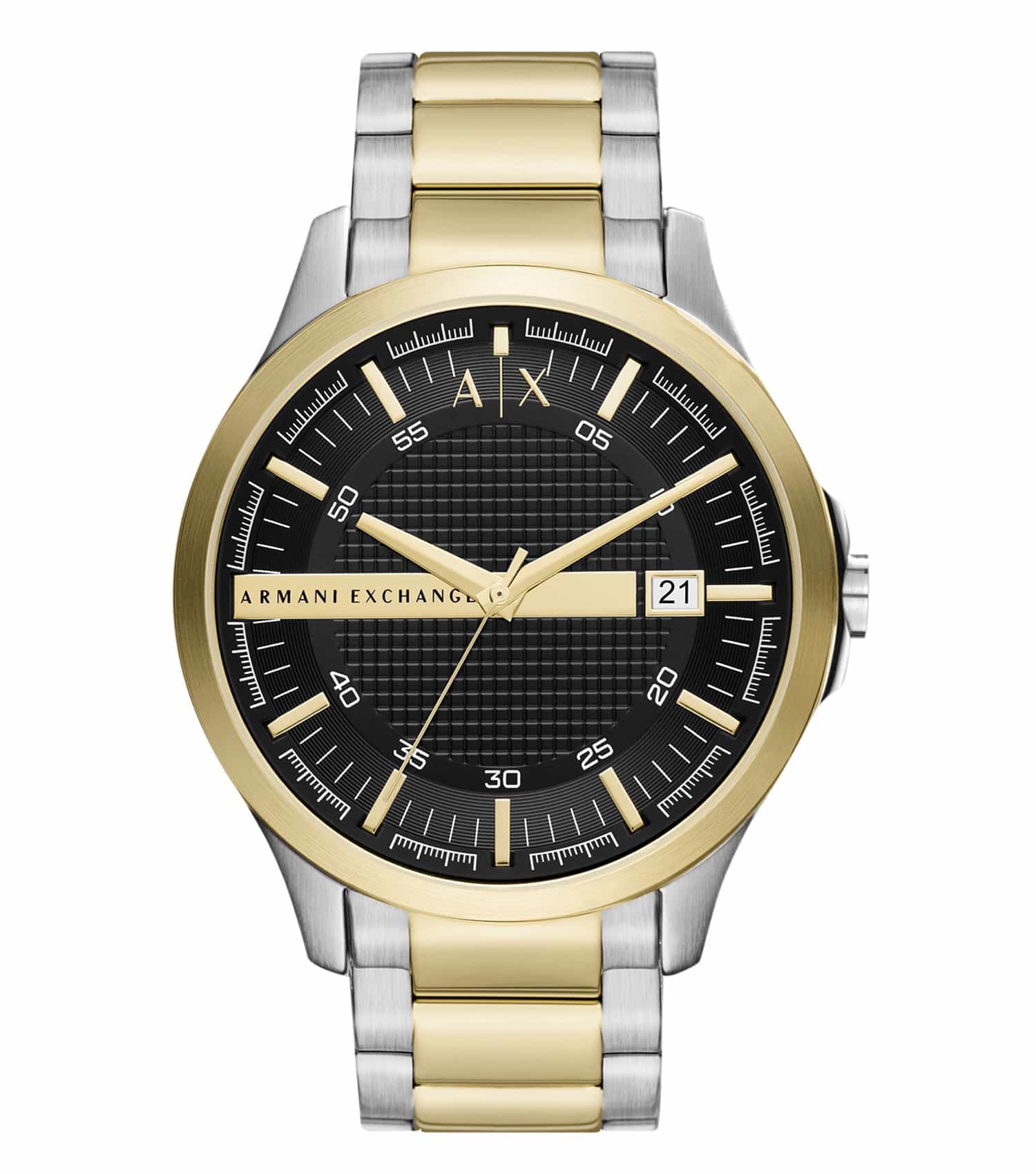 Armani Exchange Hampton Date black Dial Two-Tone  Watch - AX2453 Hoofdafbeelding