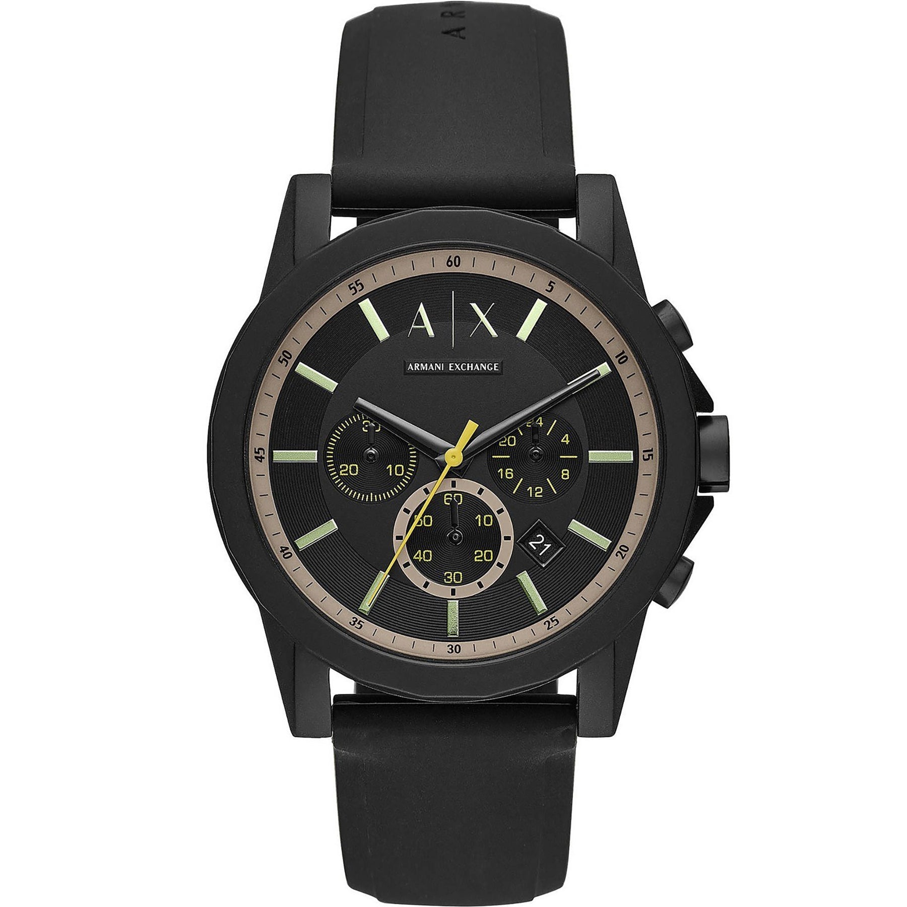 Armani Exchange Outer Banks Chronograaf volledig zwart horloge - AX1343 Hoofdafbeelding