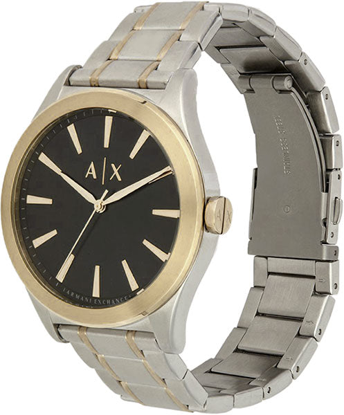 Armani Exchange Nico 44mm Black Dial Stainless Steel Men's Watch AX2336