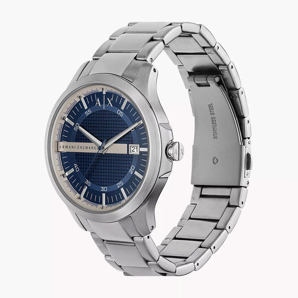 Armani Exchange Hampton Blue Dial Date Silver Watch - AX2451 Secondary image