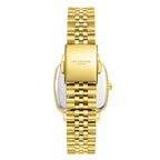 Lee Cooper April Square Case Date Window Silver Dial Gold Watch - LC08307.130