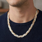 Big Daddy 8MM Two-Tone Flat Herringbone Chain