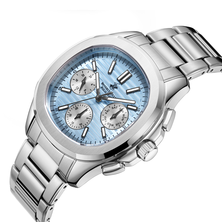 Beverly Hills Polo Club Multifunction Blue Dial Silver Watch BP3212X.300 Secondary image