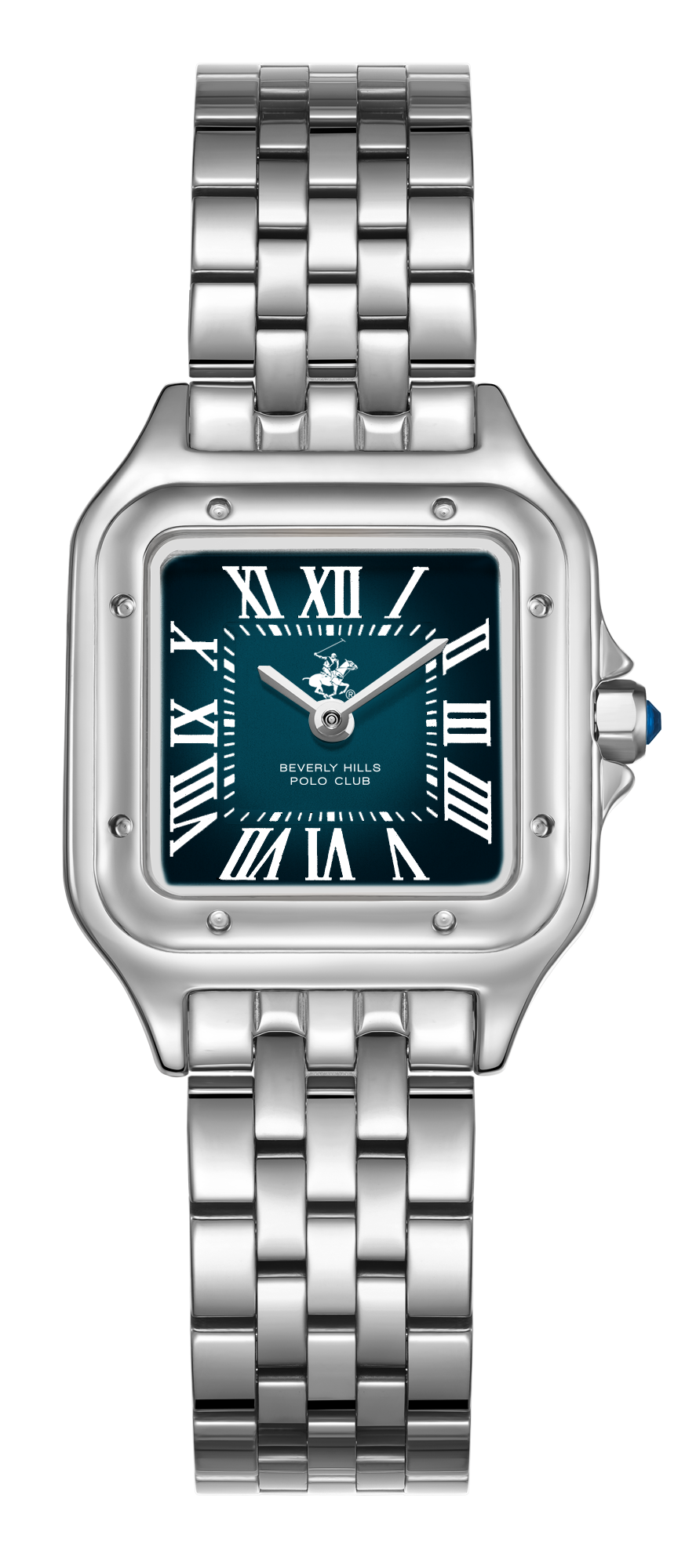 Beverly Hills Polo Club 27mm Blue Dial Silver-Tone Women's Watch BP3755C.370